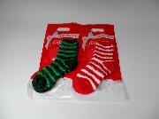 コカ・コーラギフトバッグつきふわもこくつした